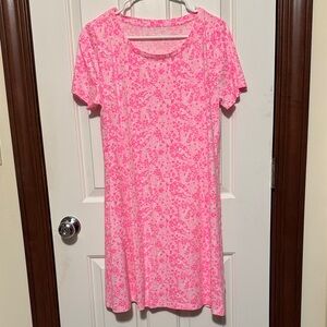 Lilly Pulitzer Vibrant Pink cody Dress L EUC